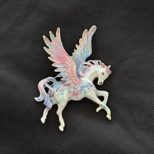 Whimsical Cloud Walker Unicorn Brooch Pin Whimsigoth Unicorn